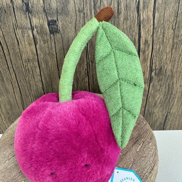 Jellycat Cherry Cherries Amuseables FAST SHIP NEW Fruit Plush Summer Colletible - Picture 3 of 9